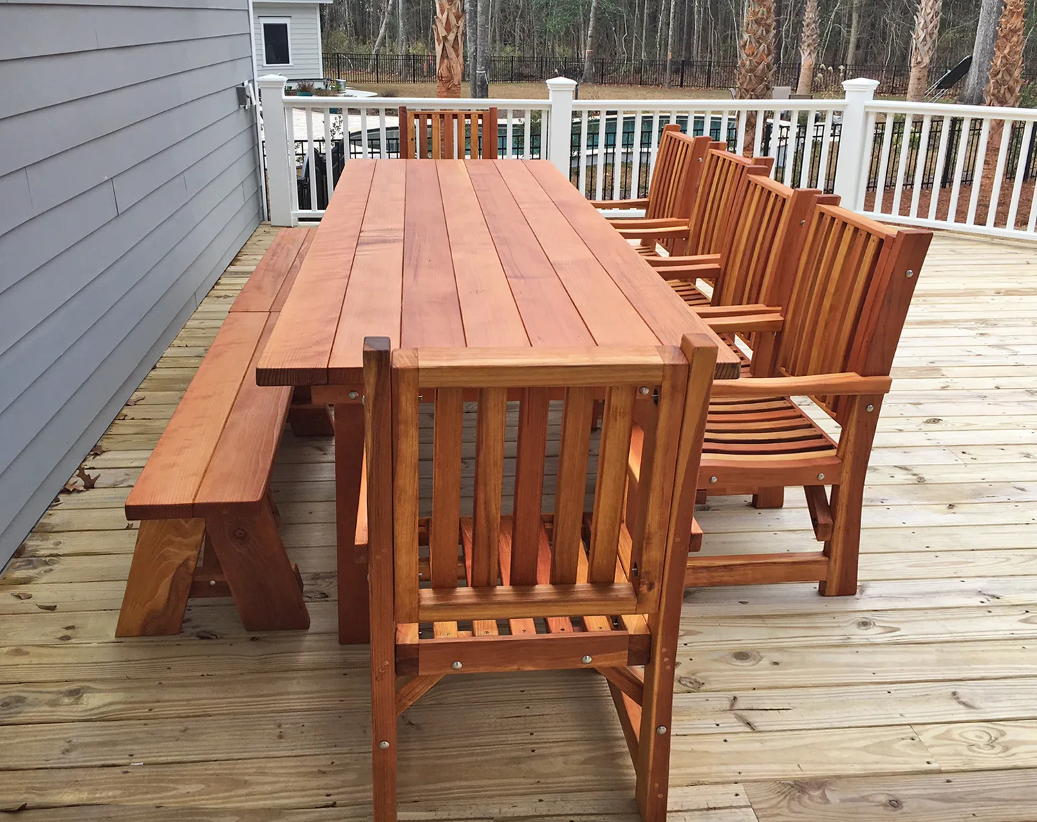 San Francisco Redwood Patio Table