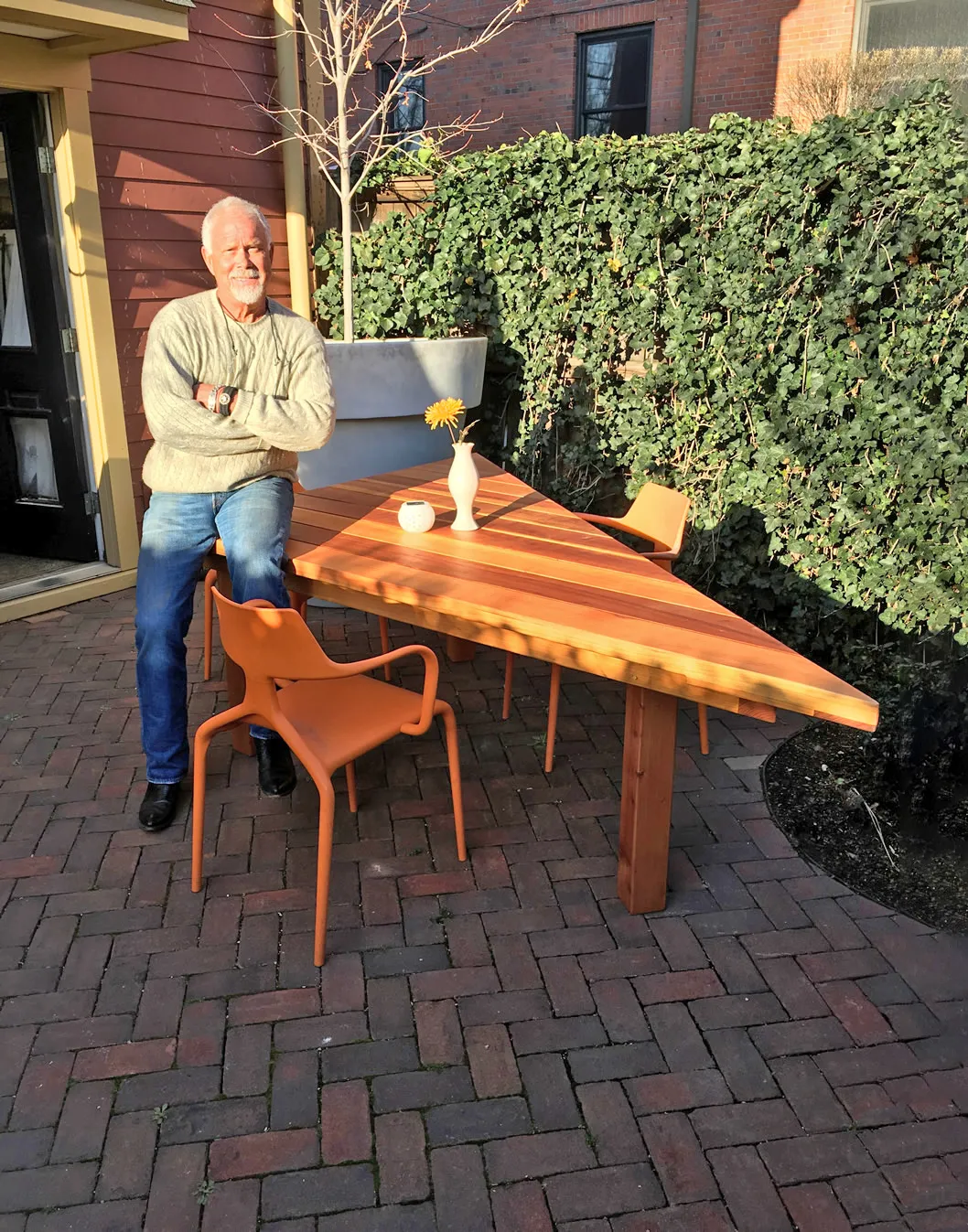 San Francisco Redwood Patio Table