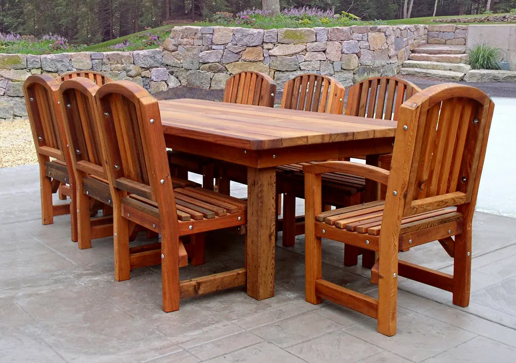 San Francisco Redwood Patio Table