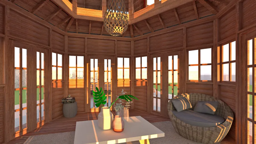 Skyline Sanctuary Pagoda (Rendering Show: Interior view).
