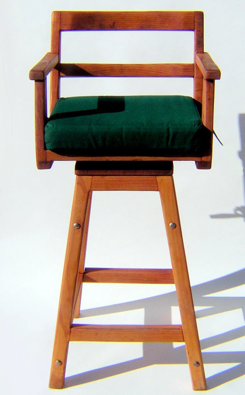 Stool Cushions (Options: Captain's Chair, Forest Green).