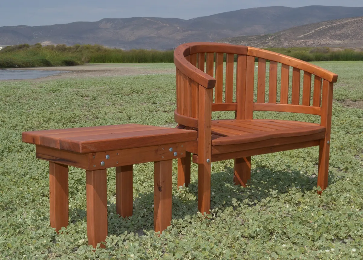 Sturdy Rectangular Wood Side Table