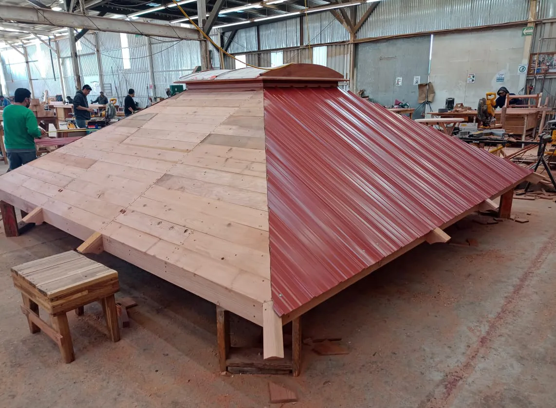 Roof built in our shop