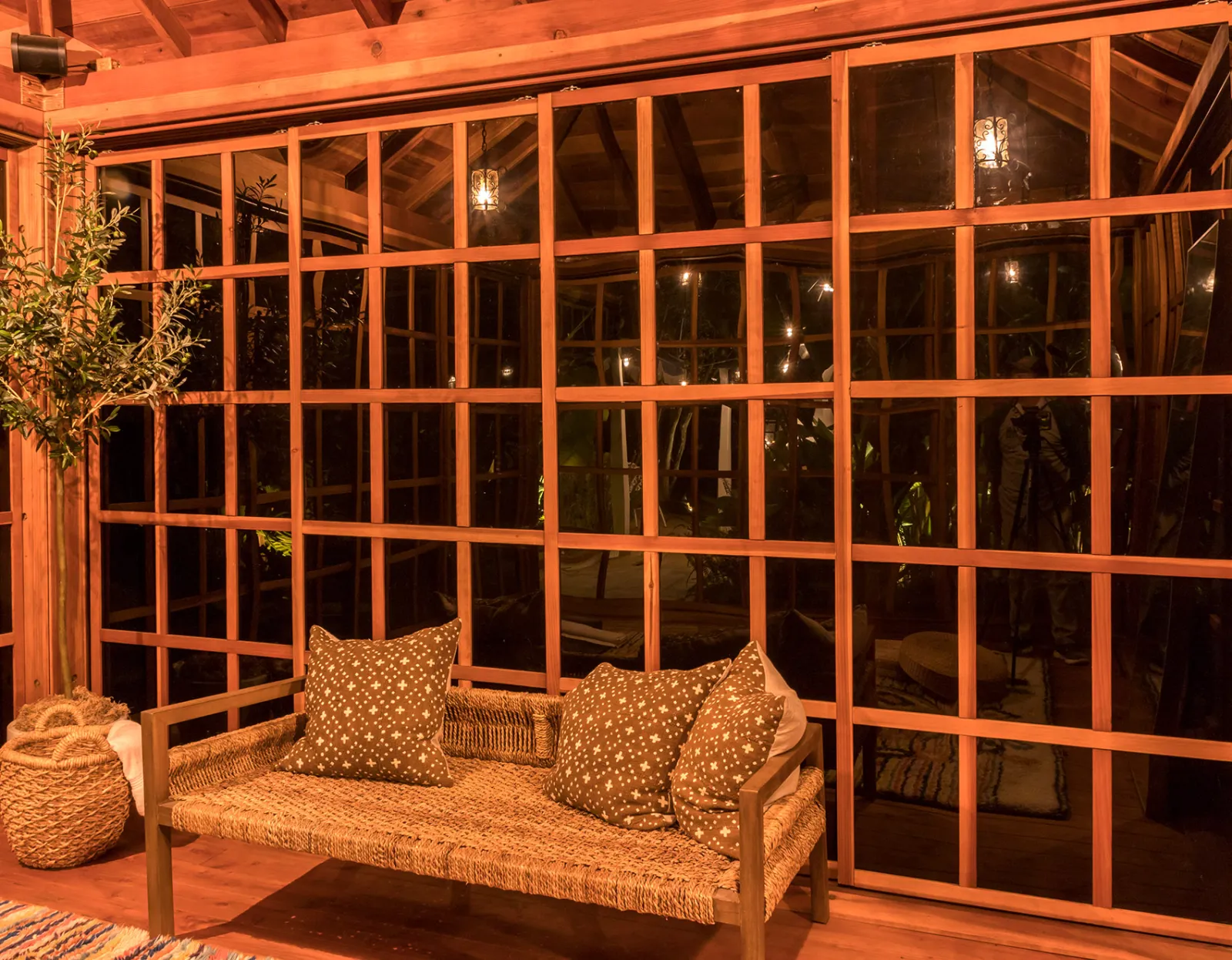 Daybed at night