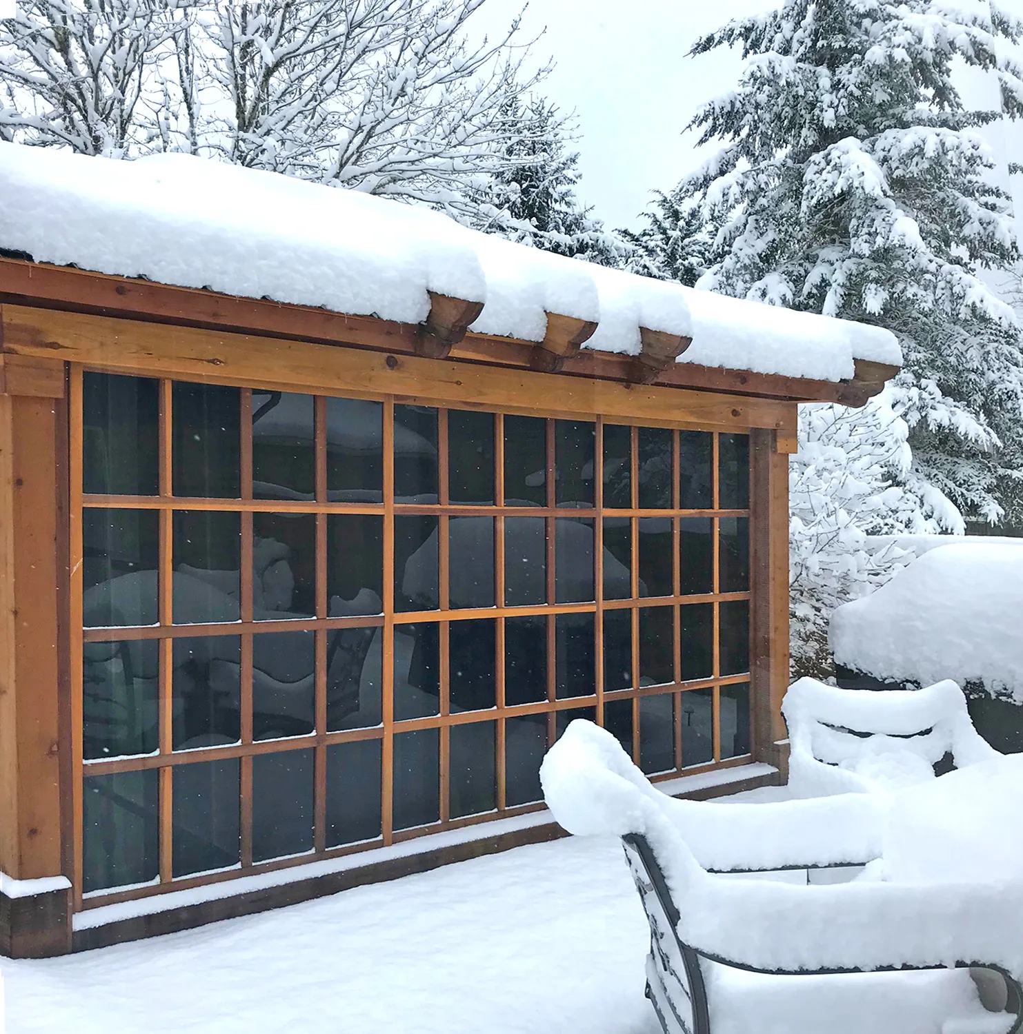 Snow on the roof