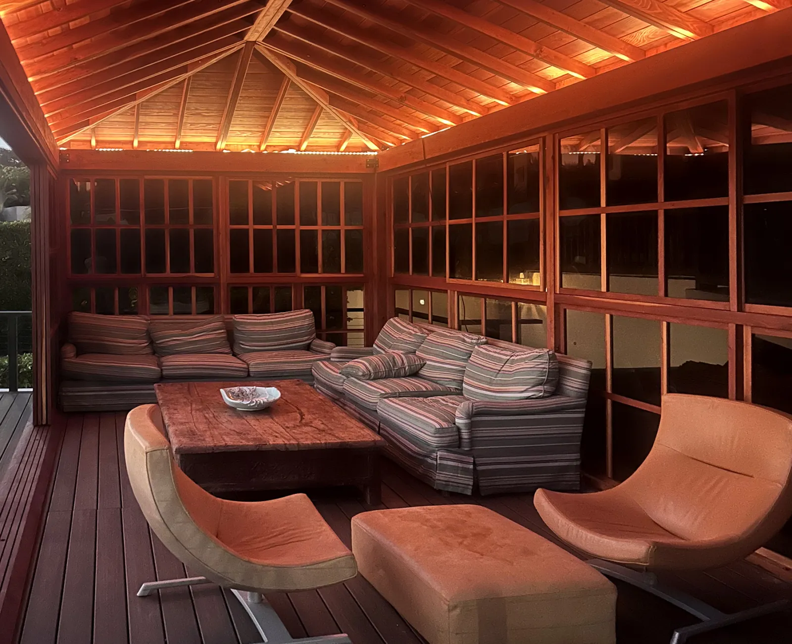 Cozy lounge inside