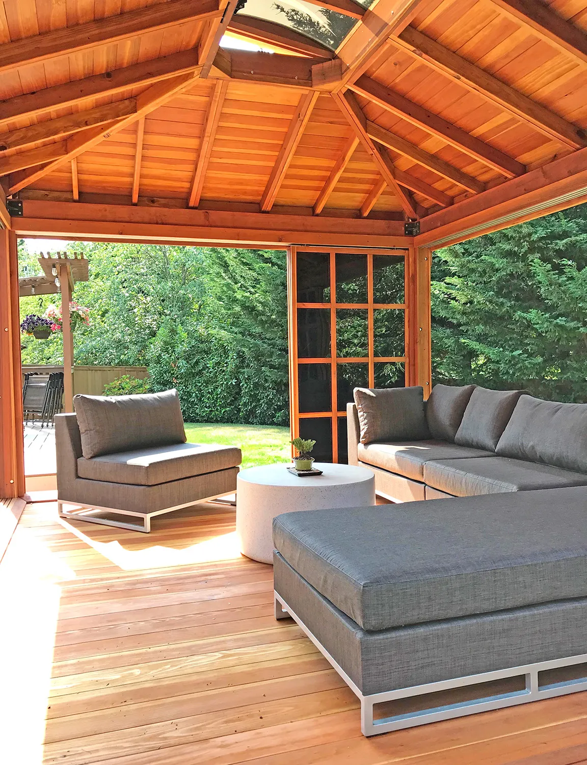 Open to the garden