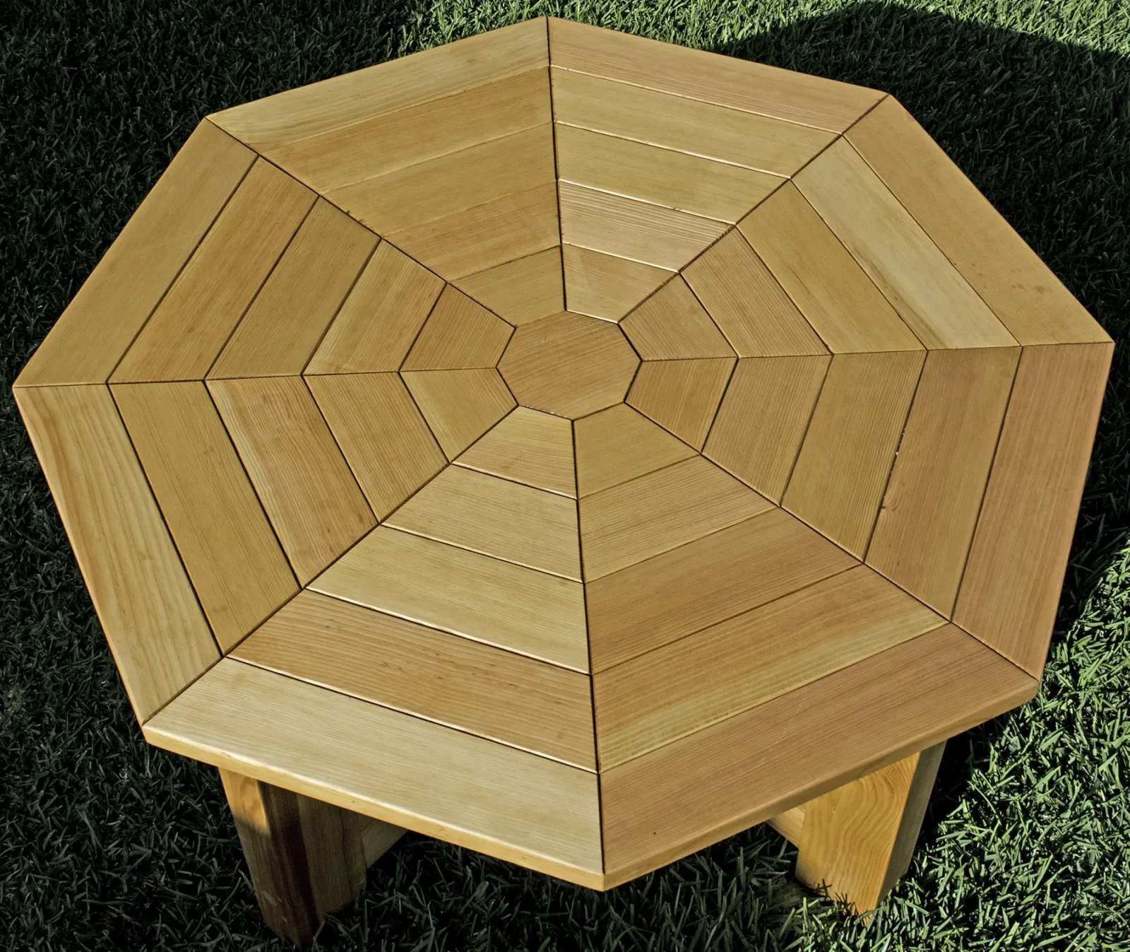 Mandala Patio Table, Douglas-fir