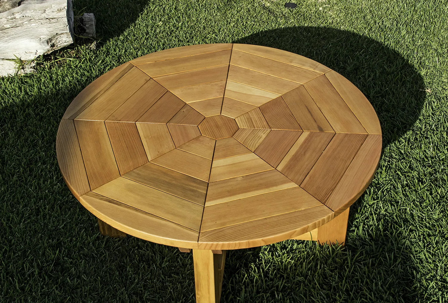 Mandala Patio Table, Douglas-fir