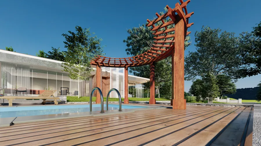 Conceptual Render of The Sky Arbor (Options: 18ft L, 4ft W).