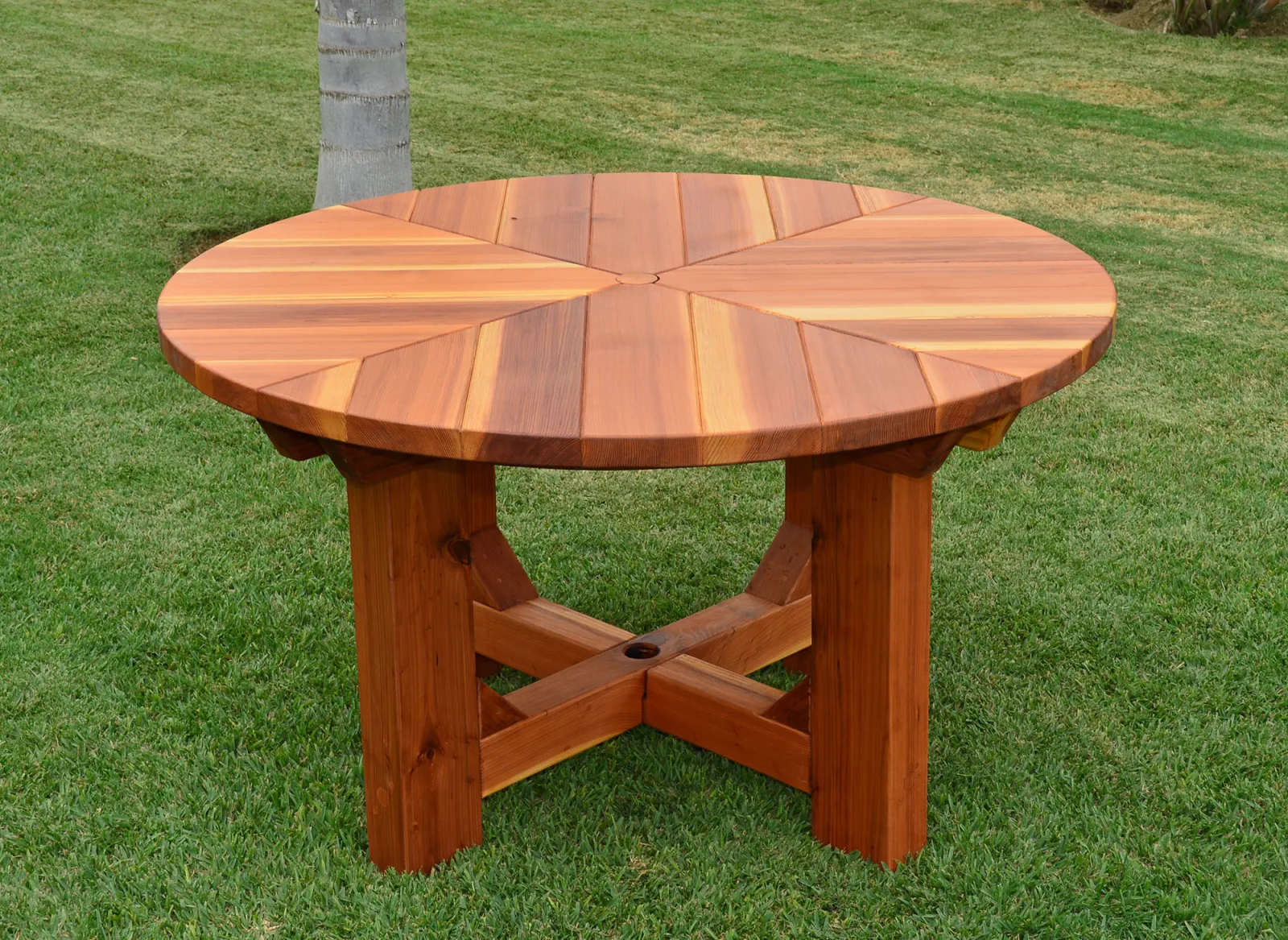 Sunset Patio Tables, California Redwood
