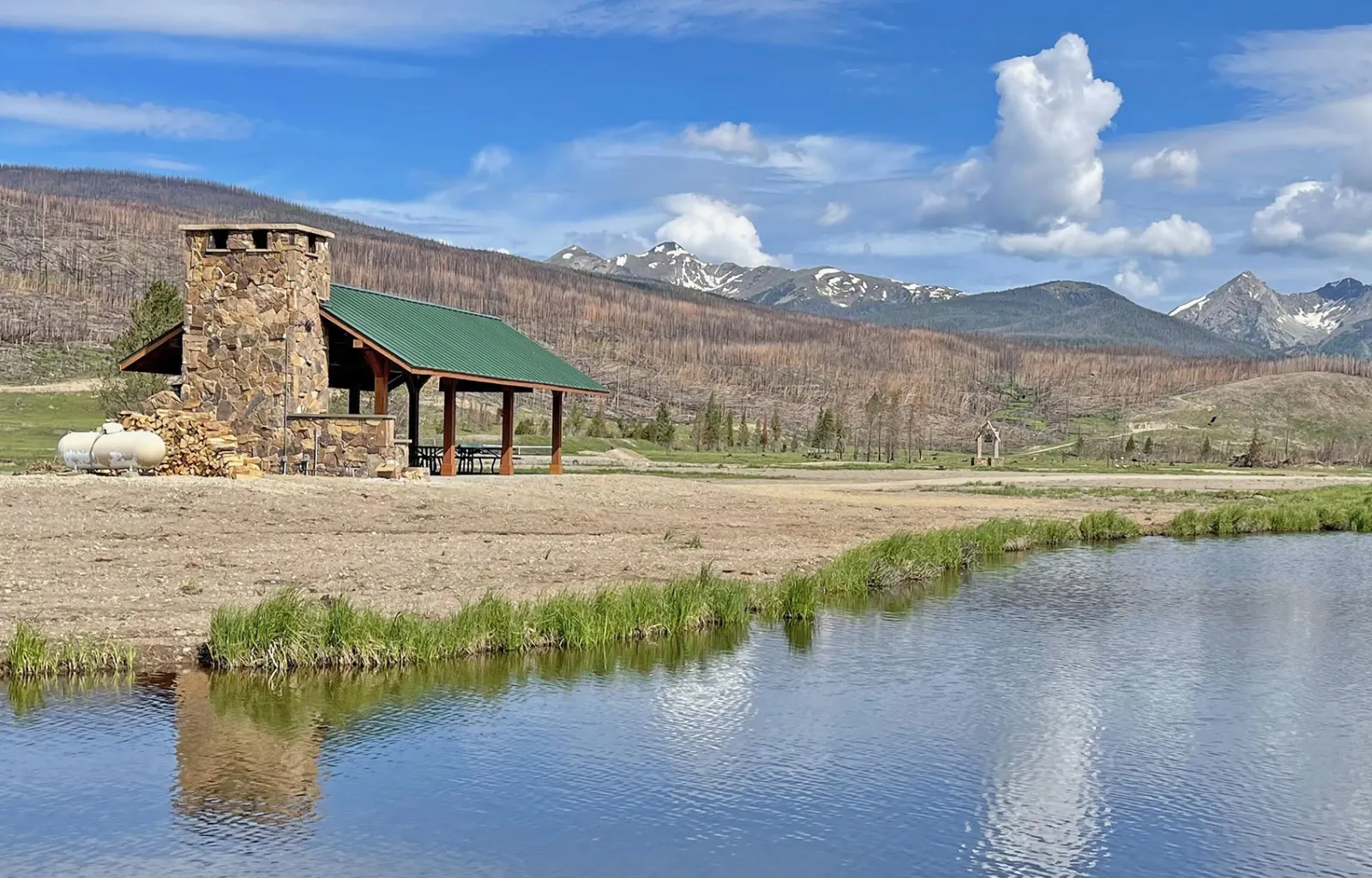 Custom Thick Timber Toledo Wood Pavilion, 50' L x 24' W, Douglas-fir, in Grand Lake, Colorado