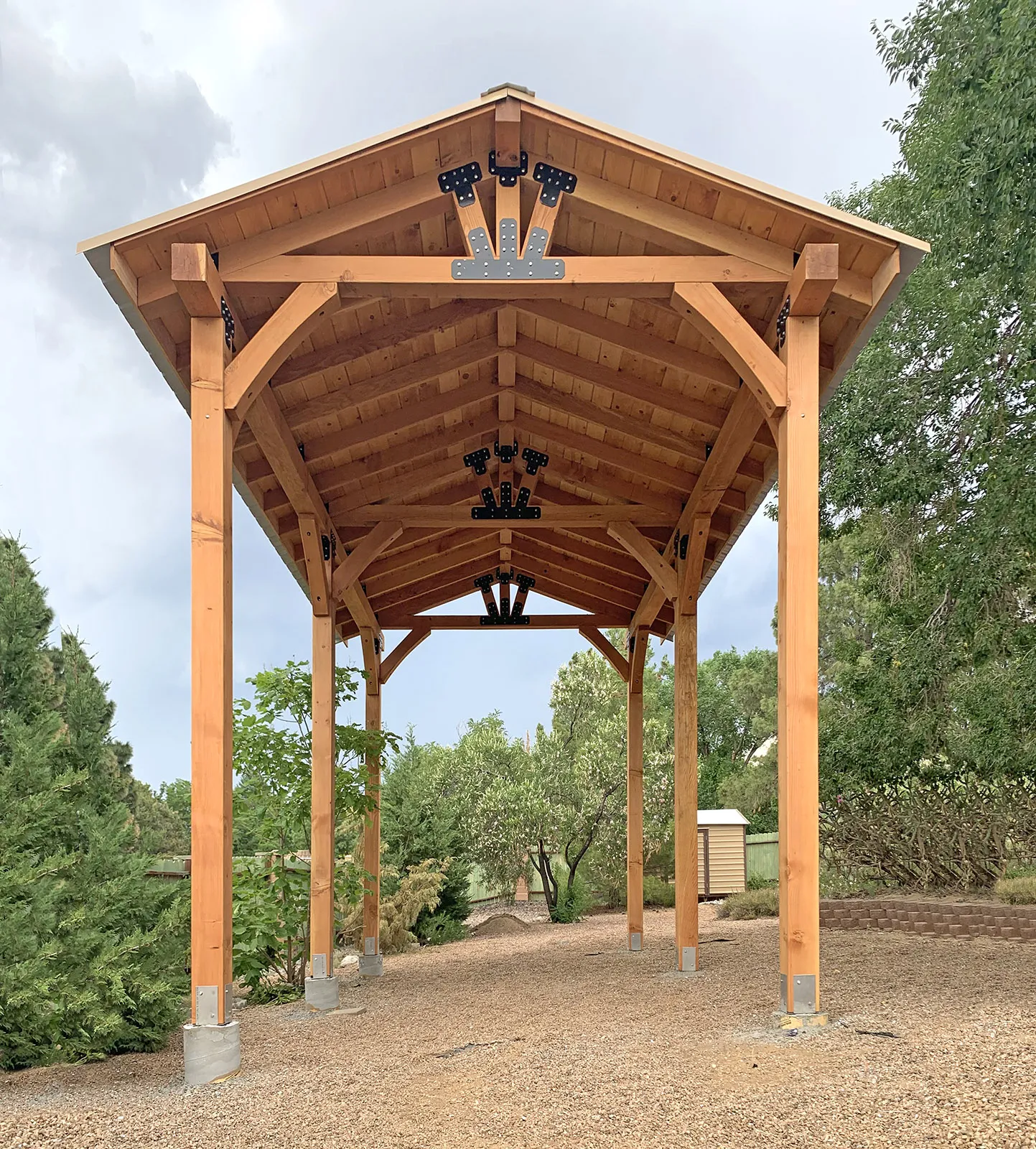 Thick Timber Toledo Wood Pavilion, 24' L x 14' W, Douglas-fir, in Albuquerque, New Mexico