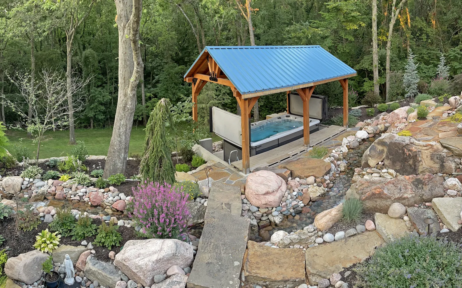 Thick Timber Toledo Wood Pavilion, 24' L x 16' W, Douglas-fir, in Grain Valley, MO