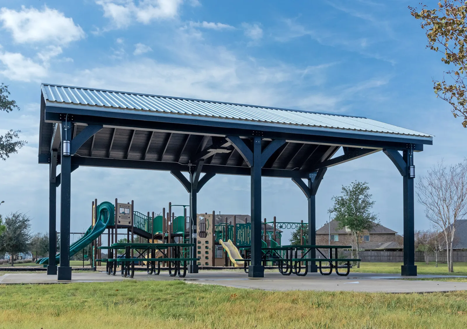 Thick Timber Toledo Wood Pavilion, 30' L x 18' W, Douglas-fir, in Katy, TX
