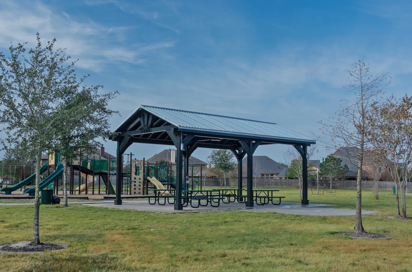 Thick Timber Toledo Wood Pavilion, 30' L x 18' W, Douglas-fir, in Katy, TX