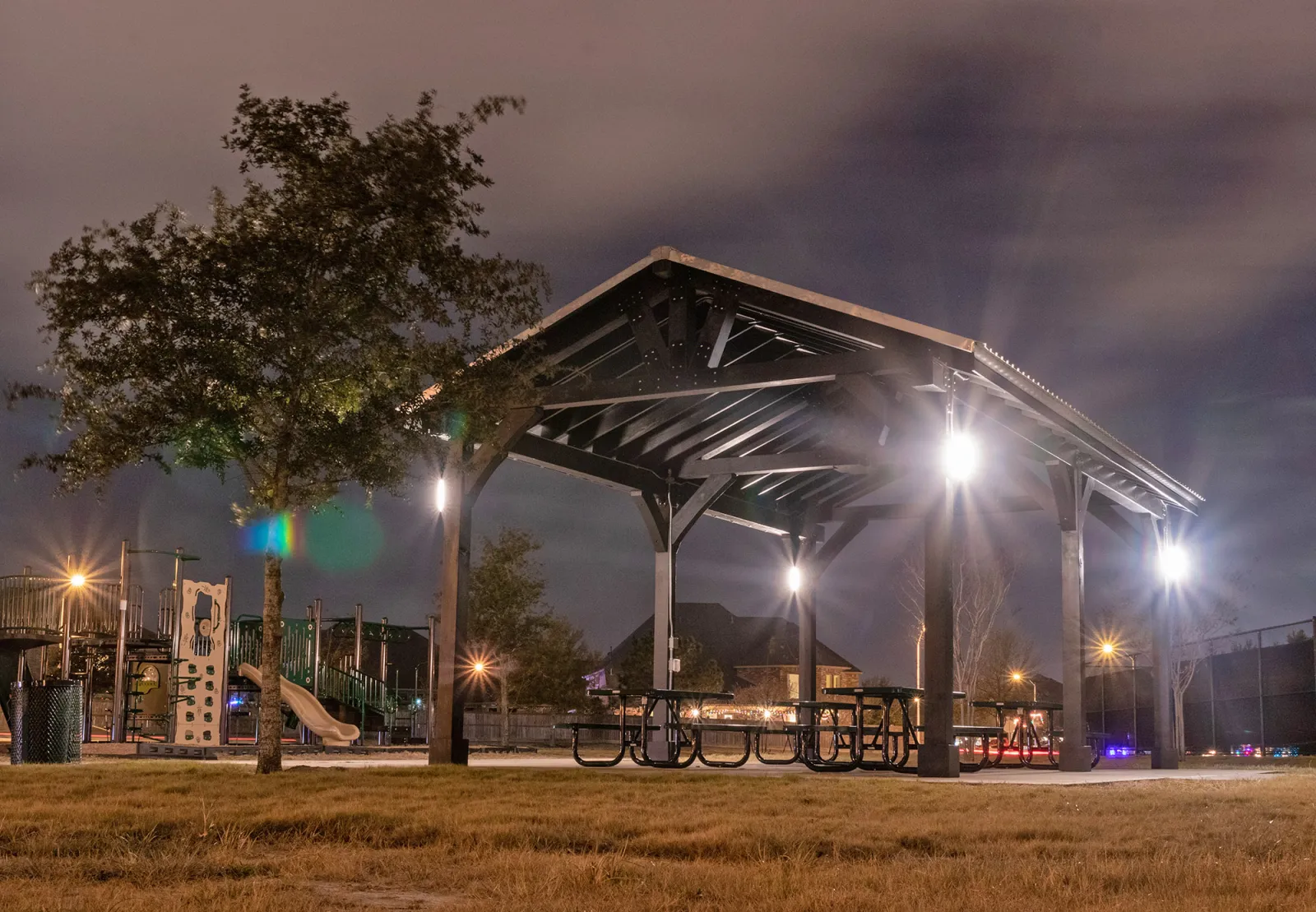 Thick Timber Toledo Wood Pavilion, 30' L x 18' W, Douglas-fir, in Katy, TX