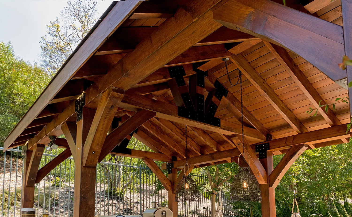 Thick Timber Toledo Wood Pavilions, 22' L x 14' W, Douglas-fir, in Foothills Ranch, California