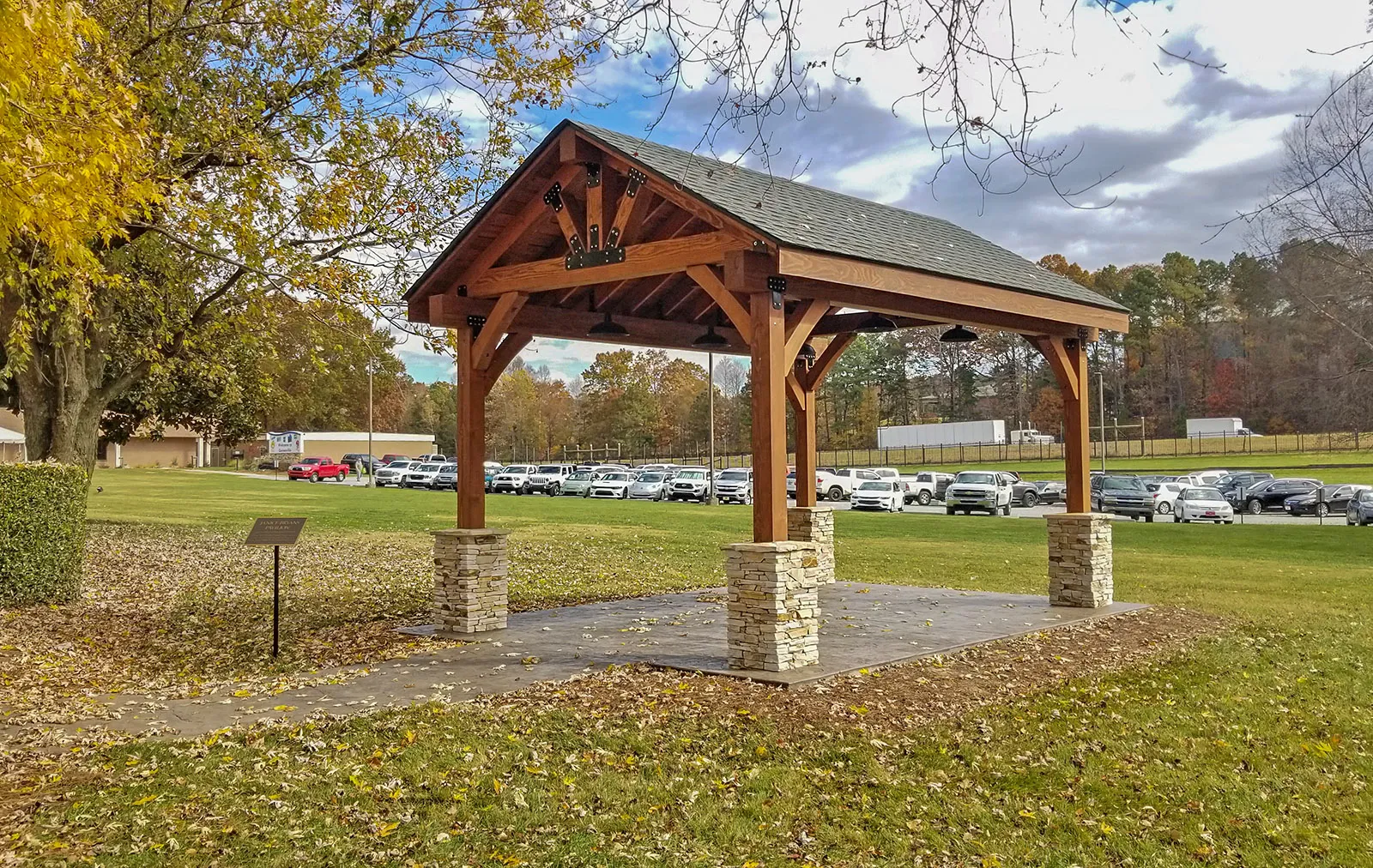 Thick Timber Toledo Wood Pavilions, 20' L x 14' W, Douglas-fir, in Flowery Branch, Georgia