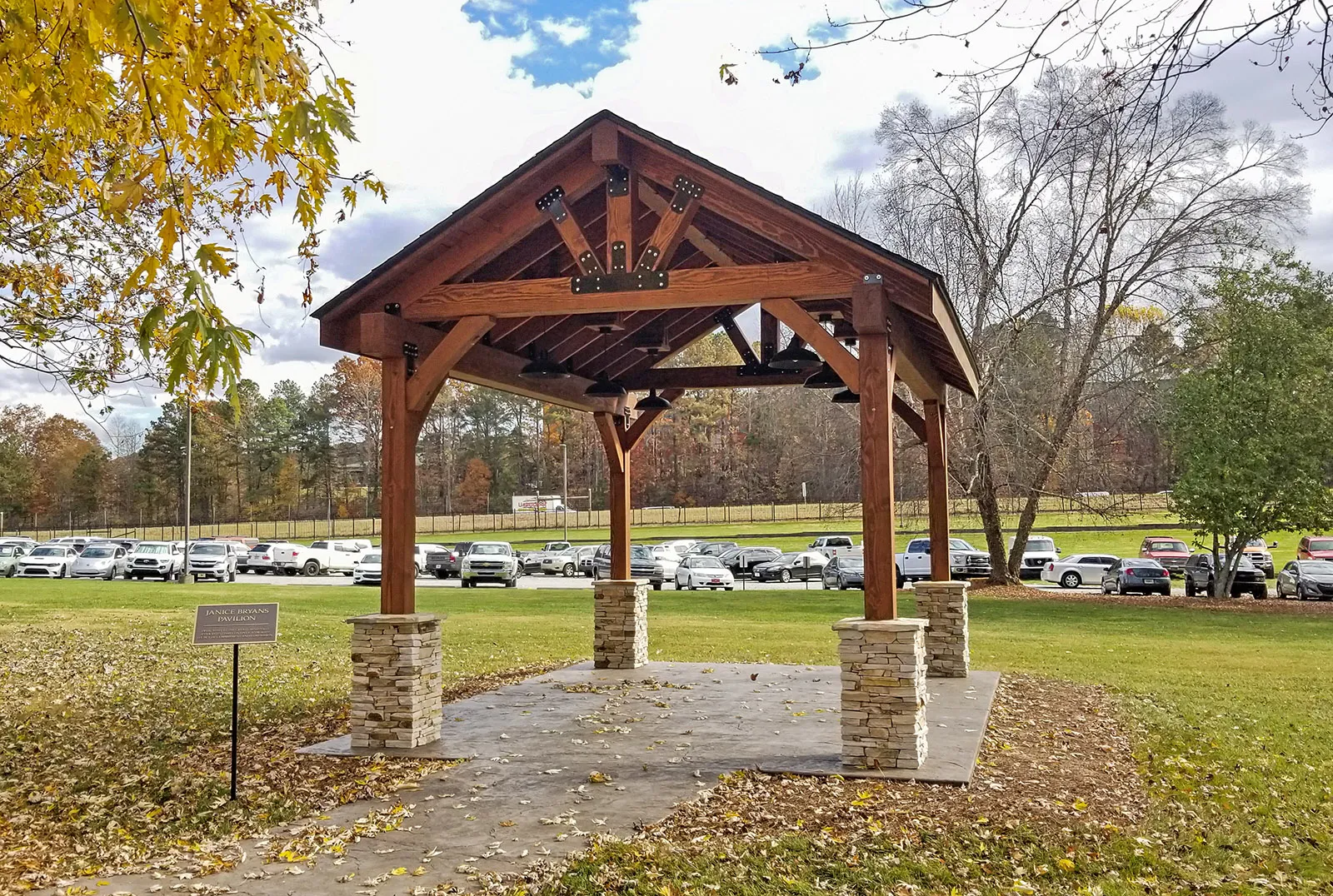 Thick Timber Toledo Wood Pavilions, 20' L x 14' W, Douglas-fir, in Flowery Branch, Georgia