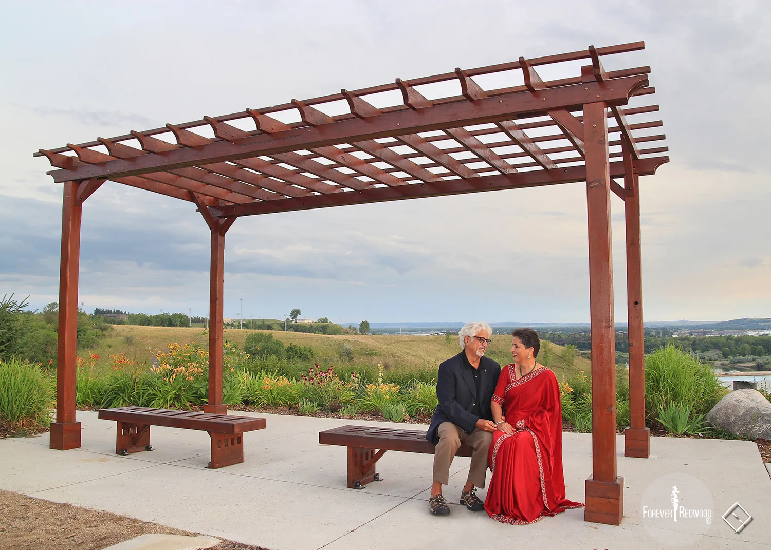 Traditional Wooden Garden Pergola