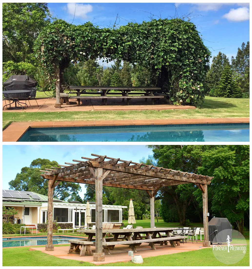 Traditional Wooden Garden Pergola