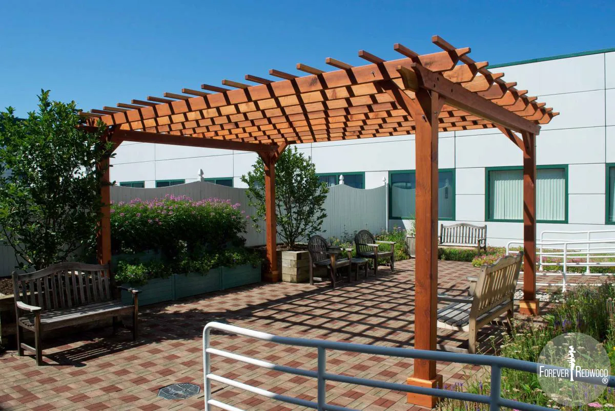 Traditional Wooden Garden Pergola