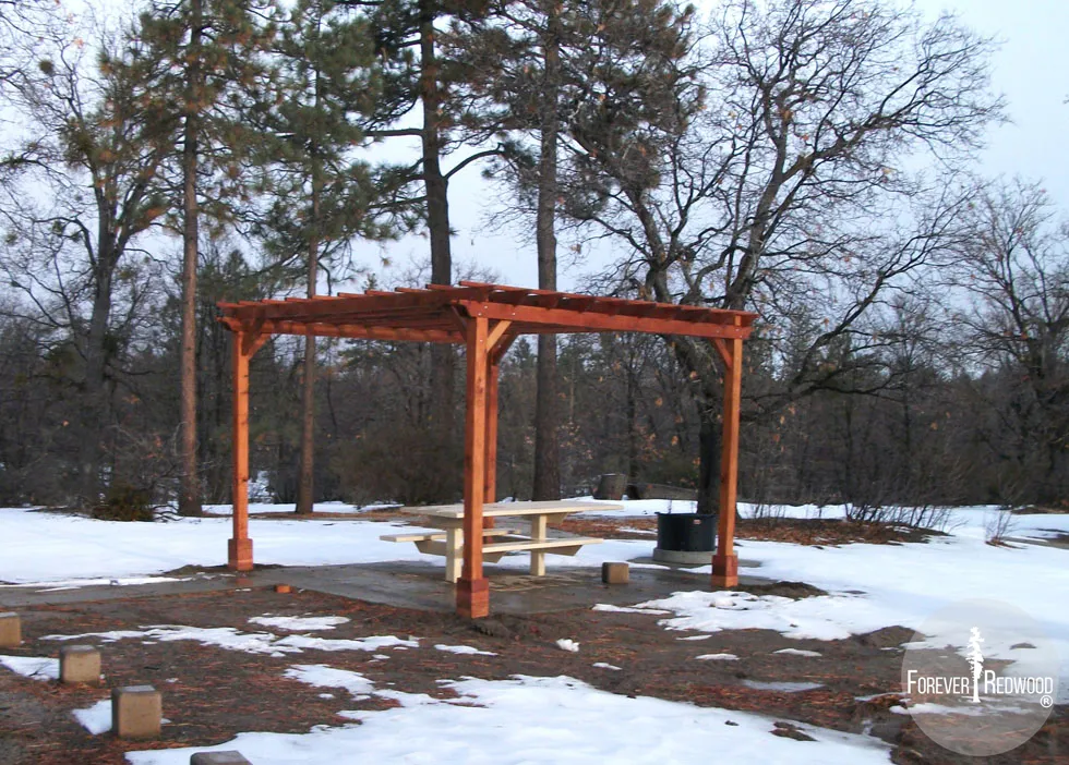 Traditional Wooden Garden Pergola