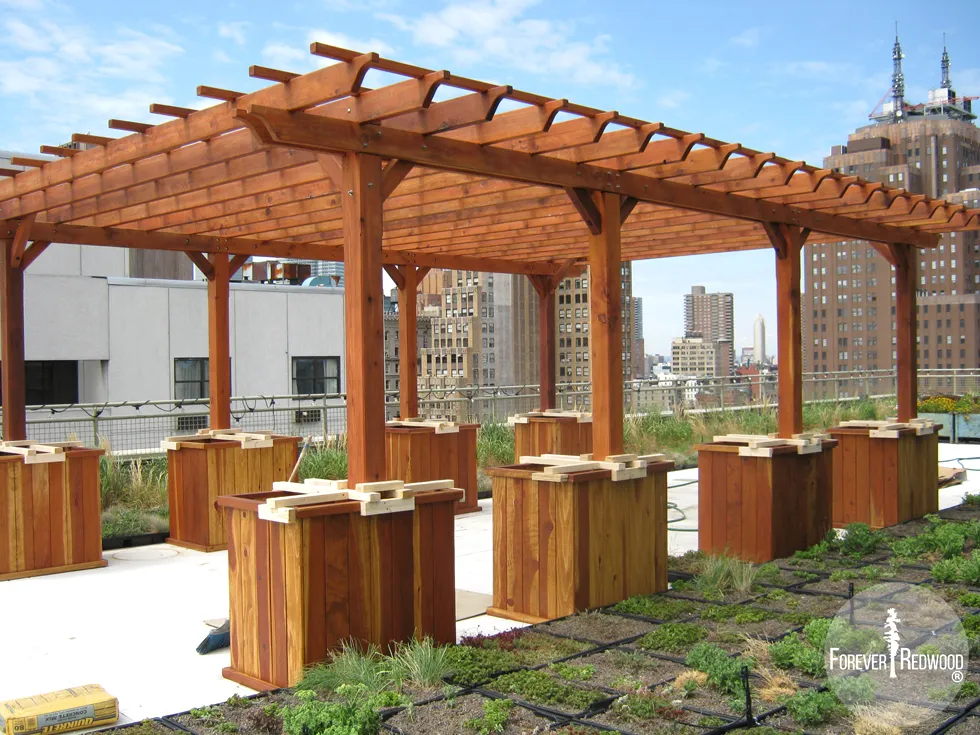 Traditional Wooden Garden Pergola