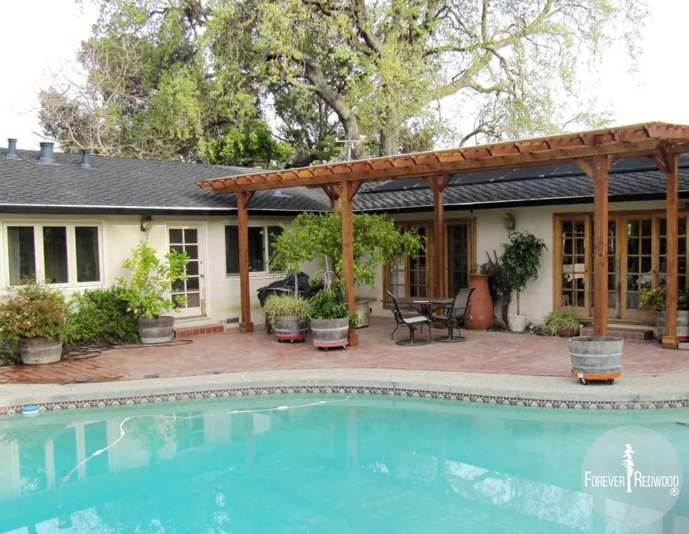 Traditional Wooden Garden Pergola