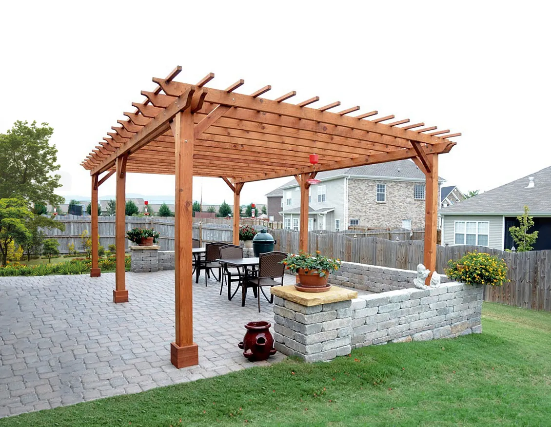 Traditional Wooden Garden Pergola