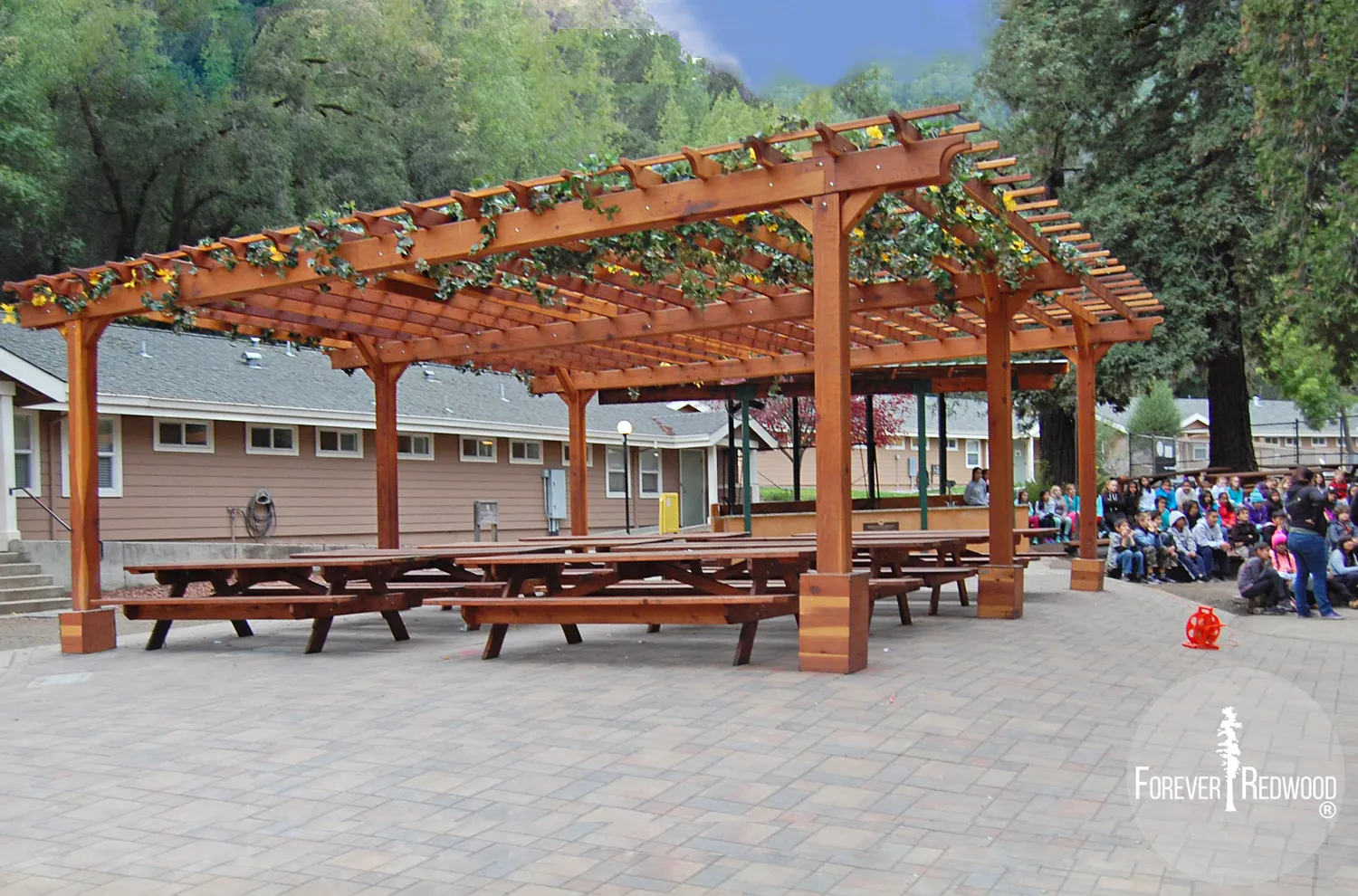 Traditional Wooden Garden Pergola