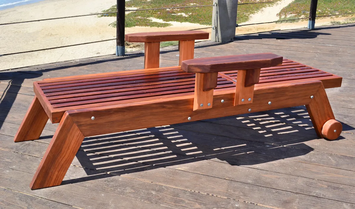 Tony's Wooden Deck Lounger