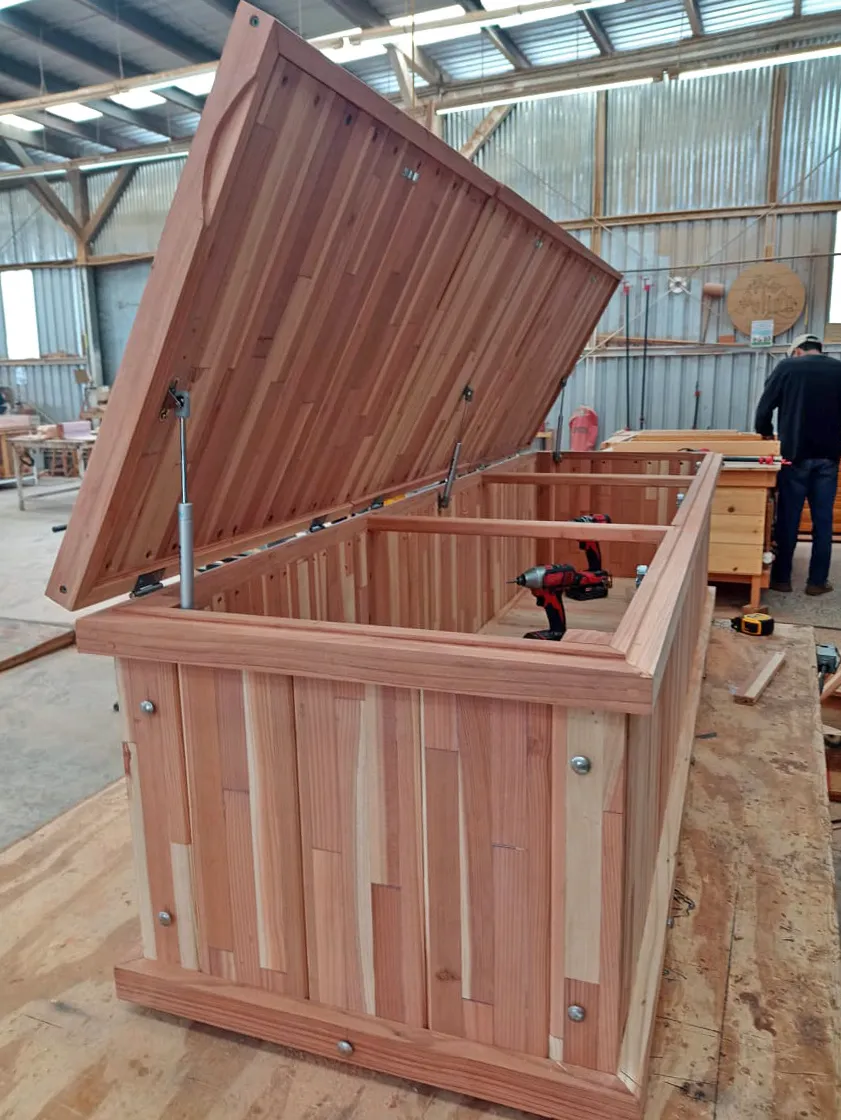 Traditional Wooden Storage Bench