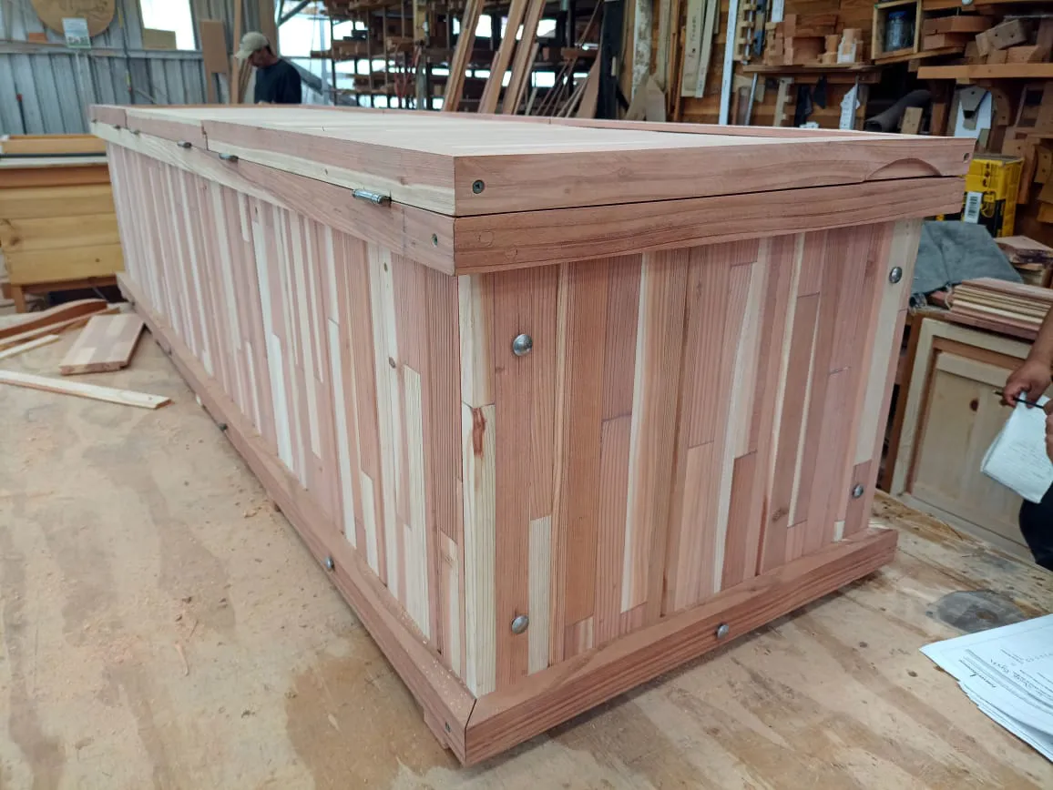 Traditional Wooden Storage Bench