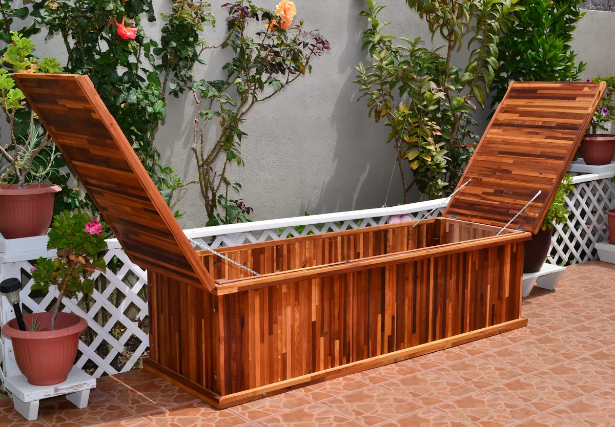Traditional Wooden Storage Bench