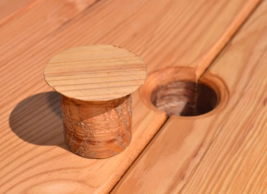 Umbrella Hole Plugs (Options: Douglas-fir, Transparent Premium Sealant).