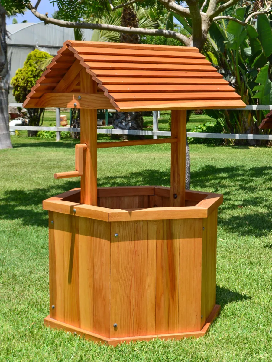 Wishing Wells (Options: Large 32", Douglas-fir, Transparent Premium Sealant).