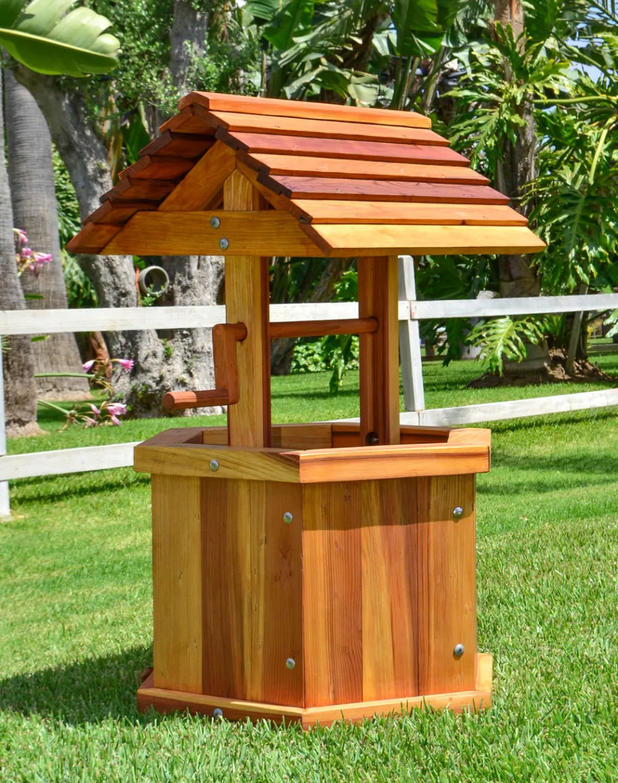 Wishing Wells (Options: Kid's 22", Redwood, Transparent Premium Sealant).