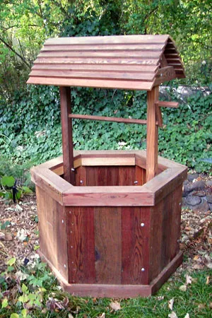 Wishing Wells (Options: Standard 27", Mature Redwood, Transparent Premium Sealant).