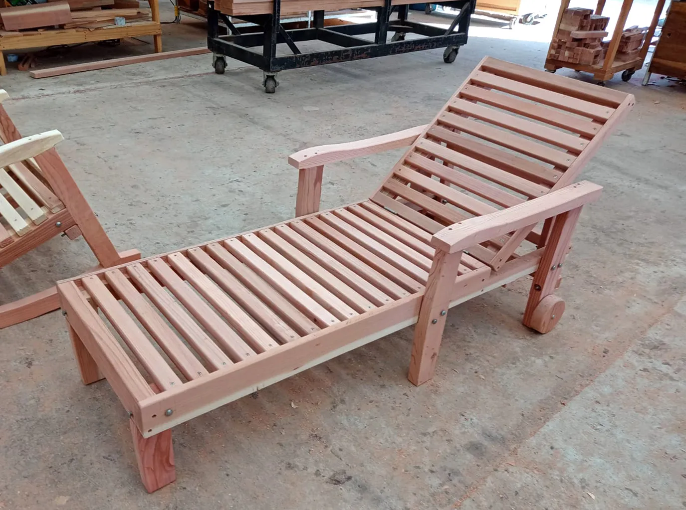 Wood Pool Lounger