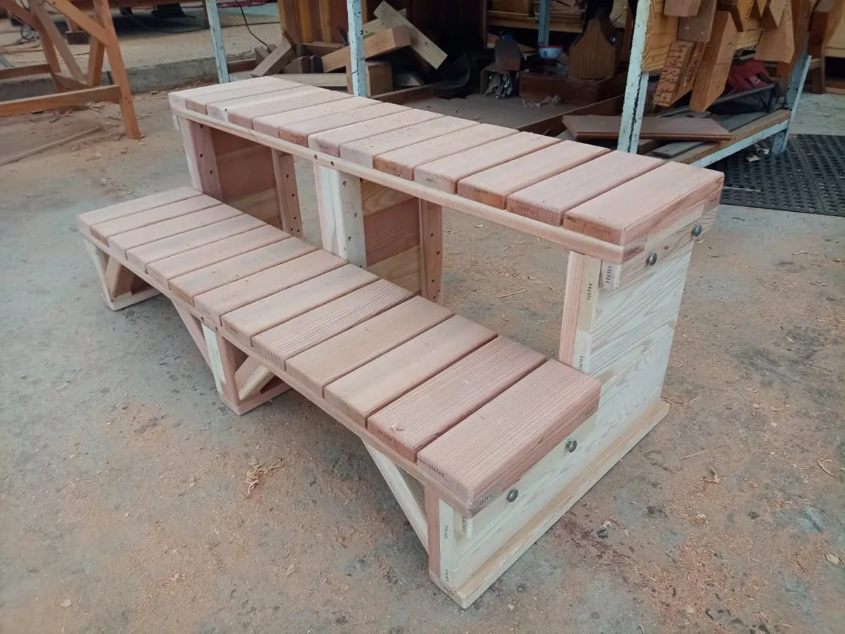 Wooden Spa Step