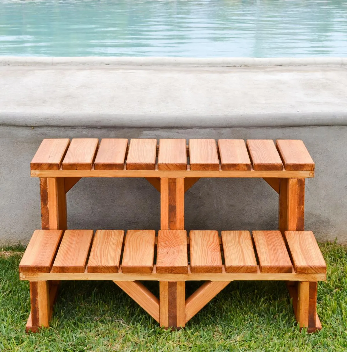 Wooden Spa Step