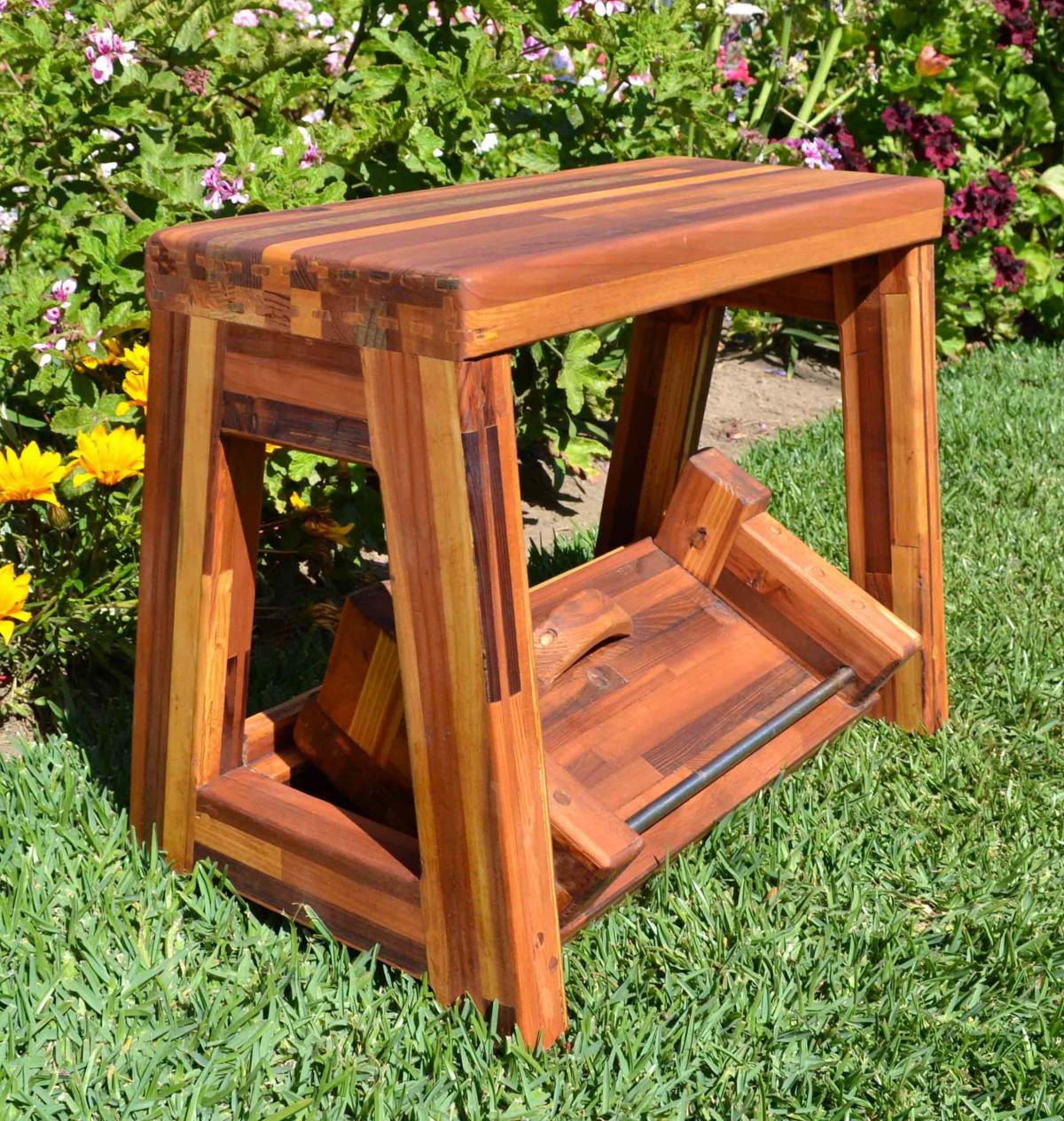 2-Step Wood Stool Winado kitchen trolley cart island rolling storage dinning table stools set wood.