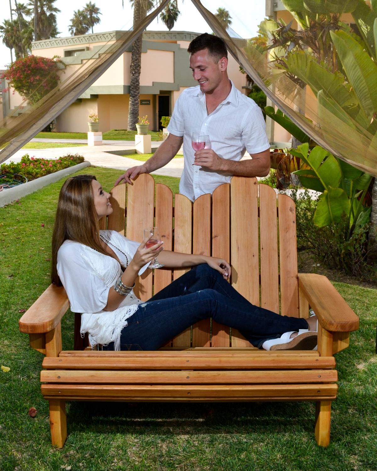 Adirondack loveseat shop cushions