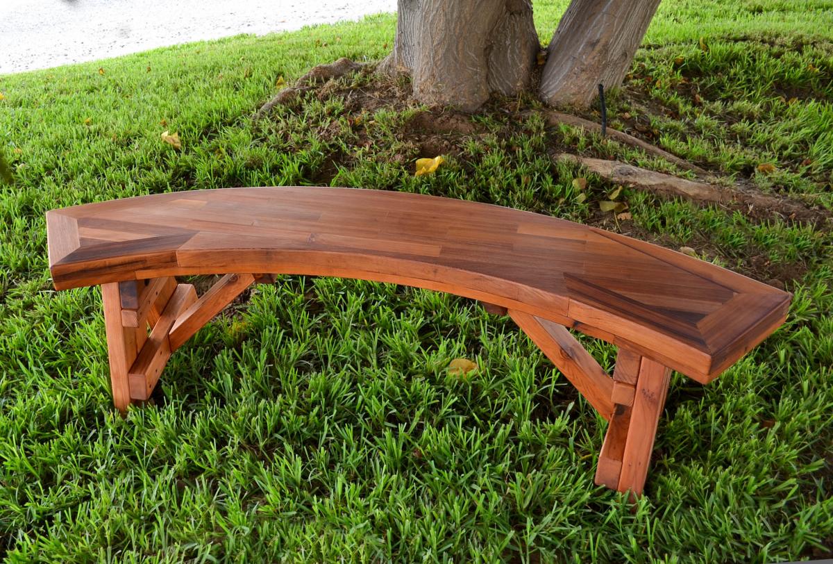 The Arc Picnic Benches, Built to Last Decades Forever Redwood