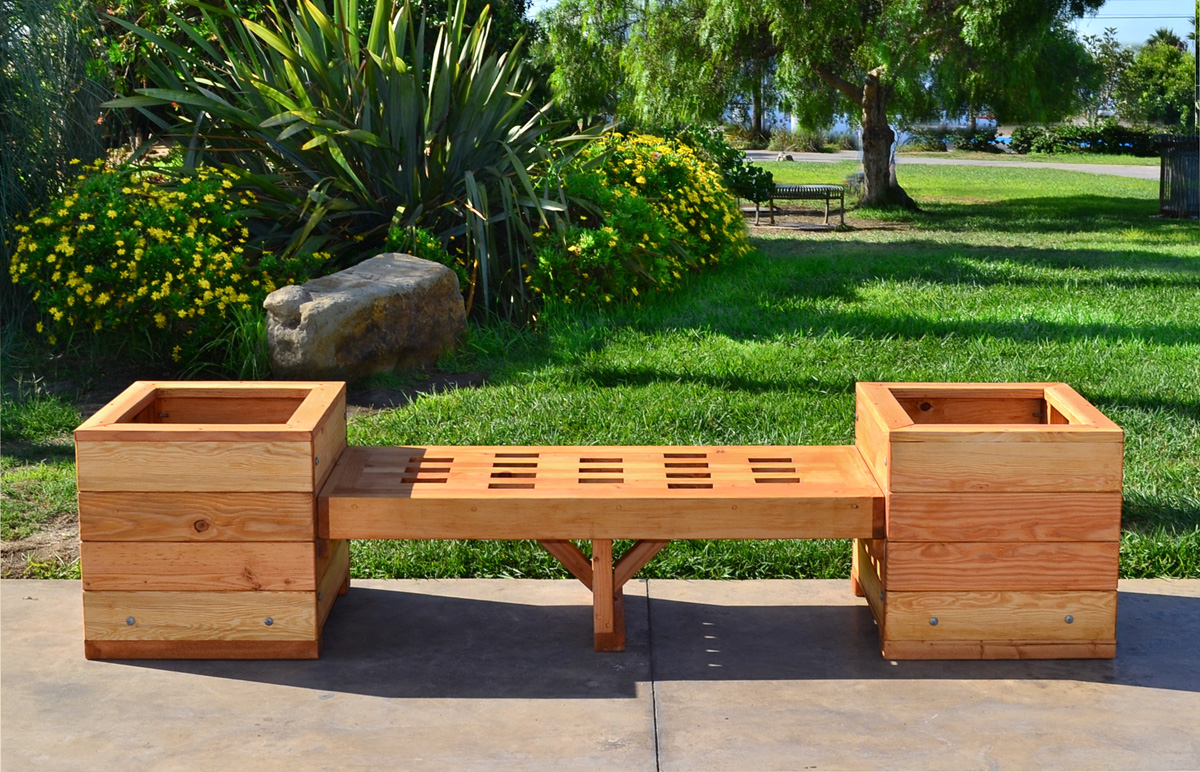 Bench and Planters Combo, Built to Last Decades | Forever ...