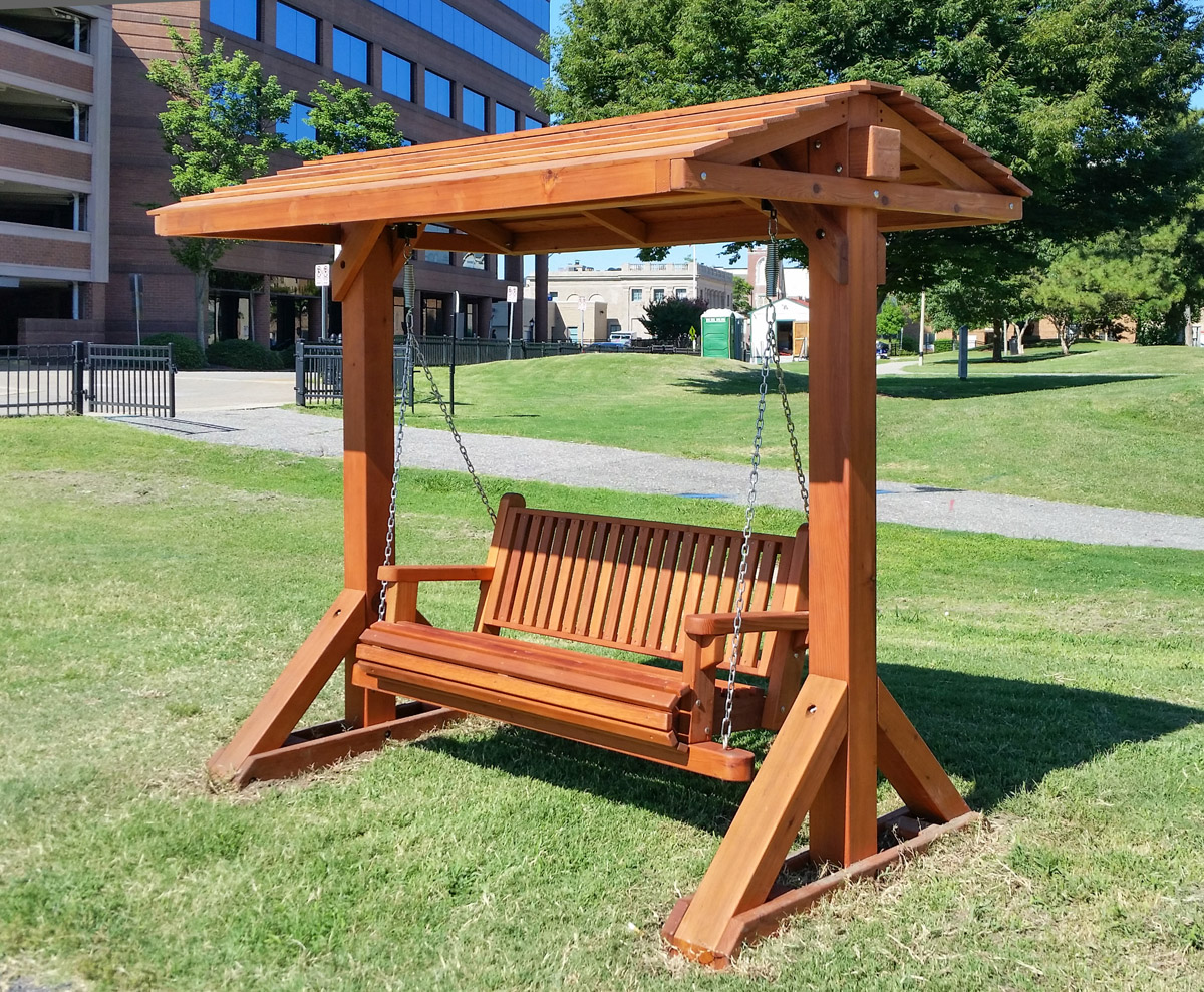 living room swing bench