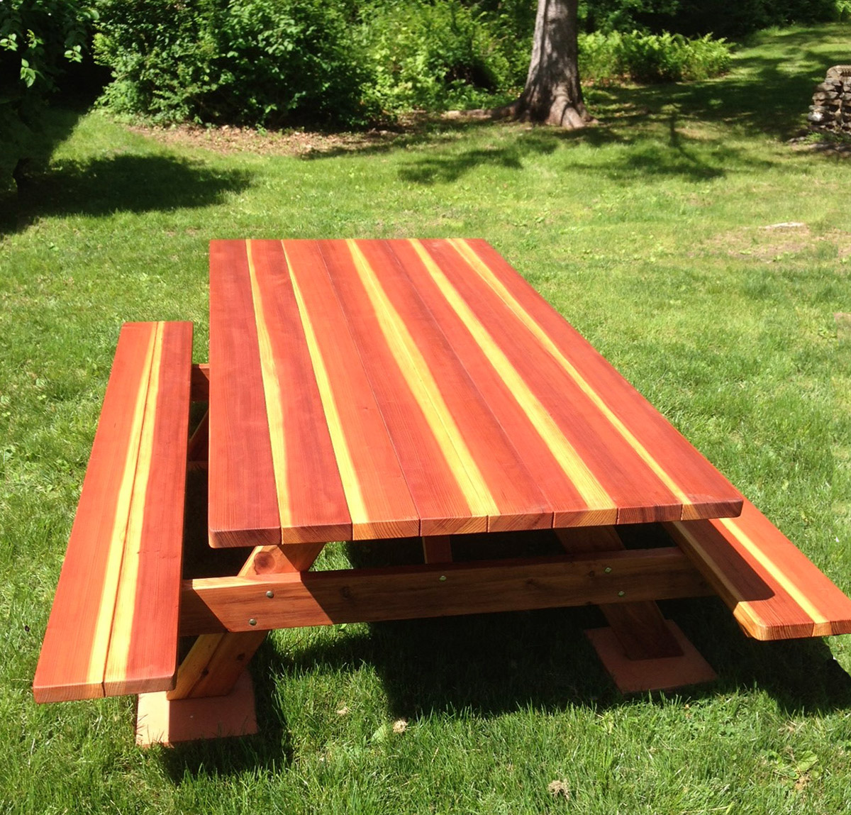Redwood Picnic Table, Customize your Redwood Table