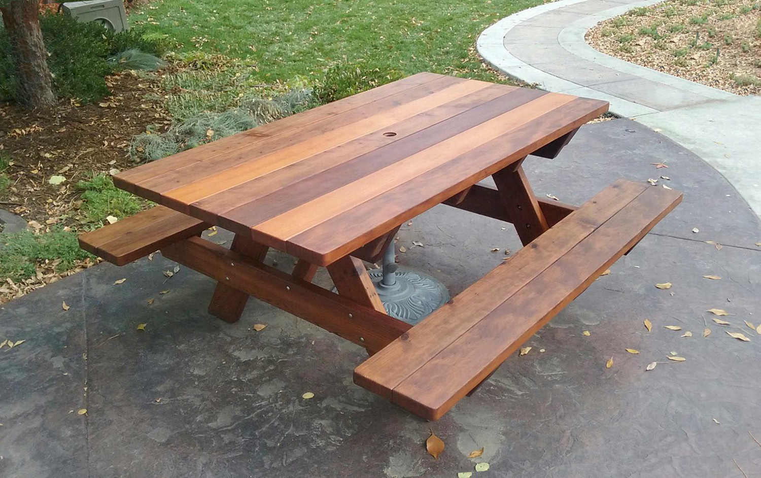 Redwood Picnic Table, Customize your Redwood Table